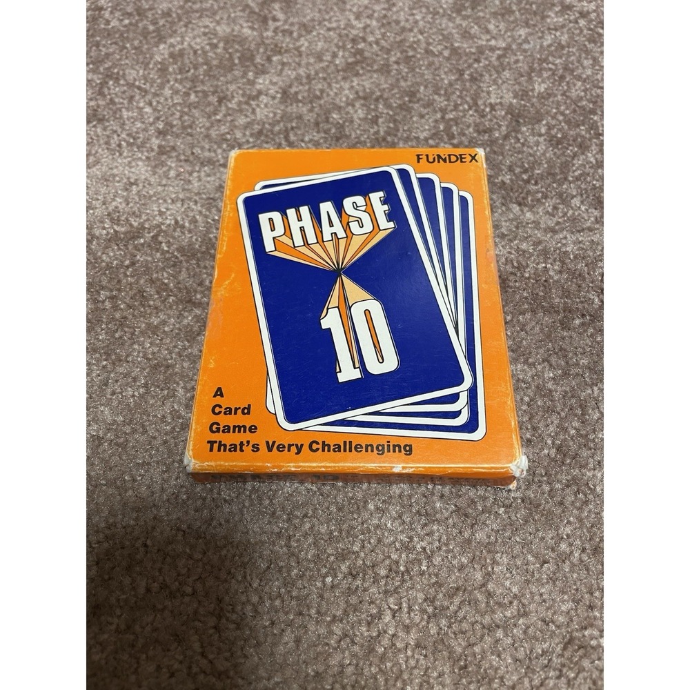 VTG 1986 Phase 10 Card Game 100% COMPLETE Instructions Pack Fundex 80s